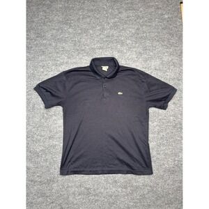 Lacoste Men's Classic Dark Navy Short Sleeve Polo Shirt Croc Logo Size 4